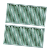 Maxbell 2x Silicone Bar Mat Non Slip Coffee Mat for Farmhouse Counter Top Bartending Green