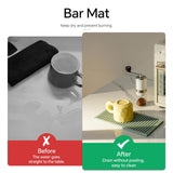 Maxbell 2x Silicone Bar Mat Non Slip Coffee Mat for Farmhouse Counter Top Bartending Green