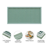 Maxbell 2x Silicone Bar Mat Non Slip Coffee Mat for Farmhouse Counter Top Bartending Green