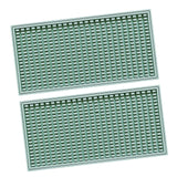 Maxbell 2x Silicone Bar Mat Non Slip Coffee Mat for Farmhouse Counter Top Bartending Green
