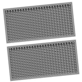 Maxbell 2x Silicone Bar Mat Non Slip Coffee Mat for Farmhouse Counter Top Bartending Gray