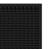 Maxbell 2x Silicone Bar Mat Non Slip Coffee Mat for Farmhouse Counter Top Bartending Black