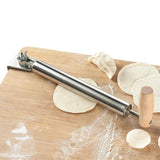 Maxbell Rolling Pin Stainless Steel Bread Making Tool for Pastry Bread Fondant