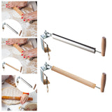 Maxbell Rolling Pin Stainless Steel Bread Making Tool for Pastry Bread Fondant