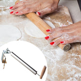 Maxbell Rolling Pin Stainless Steel Bread Making Tool for Pastry Bread Fondant