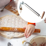 Maxbell Rolling Pin Stainless Steel Bread Making Tool for Pastry Bread Fondant