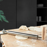 Maxbell Rolling Pin Stainless Steel Bread Making Tool for Pastry Bread Fondant