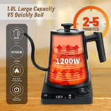 Maxbell Electric Gooseneck Pour over Kettle for Coffee Drip Lovers Tea House Camping