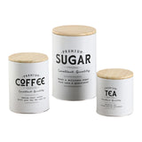 Maxbell 3x Canister Sets for Kitchen Counter Large Canisters Set for Kitchen Counter White