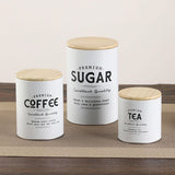 Maxbell 3x Canister Sets for Kitchen Counter Large Canisters Set for Kitchen Counter White