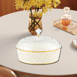 Maxbell 20cm Appetizer Fruit Tray Container for Sweet Cookies Food Storage Organizer White