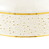 Maxbell 20cm Appetizer Fruit Tray Container for Sweet Cookies Food Storage Organizer White