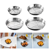 Maxbell Roasting Pan and Rack Set Oven BBQ Grilling Topper for Meat Seafood Grilling 12cm
