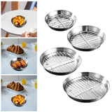 Maxbell Roasting Pan and Rack Set Oven BBQ Grilling Topper for Meat Seafood Grilling 12cm