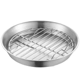Maxbell Roasting Pan and Rack Set Oven BBQ Grilling Topper for Meat Seafood Grilling 12cm