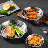 Maxbell Roasting Pan and Rack Set Oven BBQ Grilling Topper for Meat Seafood Grilling 12cm