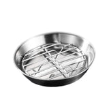 Maxbell Roasting Pan and Rack Set Oven BBQ Grilling Topper for Meat Seafood Grilling 12cm