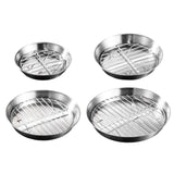 Maxbell Roasting Pan and Rack Set Oven BBQ Grilling Topper for Meat Seafood Grilling 12cm