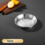 Maxbell Roasting Pan and Rack Set Oven BBQ Grilling Topper for Meat Seafood Grilling 16cm