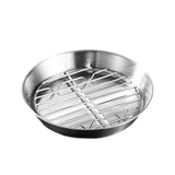 Maxbell Roasting Pan and Rack Set Oven BBQ Grilling Topper for Meat Seafood Grilling 16cm