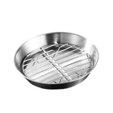 Maxbell Roasting Pan and Rack Set Oven BBQ Grilling Topper for Meat Seafood Grilling 16cm