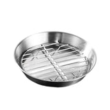 Maxbell Roasting Pan and Rack Set Oven BBQ Grilling Topper for Meat Seafood Grilling 16cm