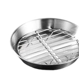 Maxbell Roasting Pan and Rack Set Oven BBQ Grilling Topper for Meat Seafood Grilling 16cm