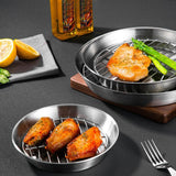 Maxbell Roasting Pan and Rack Set Oven BBQ Grilling Topper for Meat Seafood Grilling 20cm
