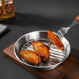 Maxbell Roasting Pan and Rack Set Oven BBQ Grilling Topper for Meat Seafood Grilling 20cm
