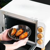 Maxbell Roasting Pan and Rack Set Oven BBQ Grilling Topper for Meat Seafood Grilling 20cm