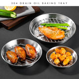 Maxbell Roasting Pan and Rack Set Oven BBQ Grilling Topper for Meat Seafood Grilling 20cm