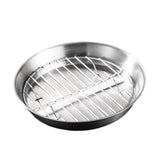 Maxbell Roasting Pan and Rack Set Oven BBQ Grilling Topper for Meat Seafood Grilling 20cm