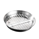 Maxbell Roasting Pan and Rack Set Oven BBQ Grilling Topper for Meat Seafood Grilling 20cm