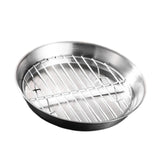 Maxbell Roasting Pan and Rack Set Oven BBQ Grilling Topper for Meat Seafood Grilling 20cm