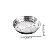 Maxbell Roasting Pan and Rack Set Oven BBQ Grilling Topper for Meat Seafood Grilling 20cm