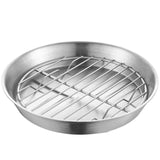 Maxbell Roasting Pan and Rack Set Oven BBQ Grilling Topper for Meat Seafood Grilling 20cm