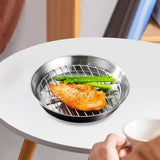 Maxbell Roasting Pan and Rack Set Oven BBQ Grilling Topper for Meat Seafood Grilling 24cm