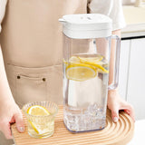 Maxbell Water Pitcher Large Capacity Water Jug with Handle for Beverage Water Picnic White