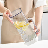 Maxbell Water Pitcher Large Capacity Water Jug with Handle for Beverage Water Picnic White