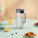 Maxbell Water Pitcher Large Capacity Water Jug with Handle for Beverage Water Picnic Black