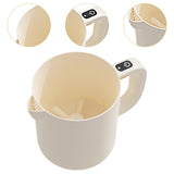 Maxbell Electric Egg Beater Rice Washer Manual Egg Mixer for Whipping Mixing Washing Beige