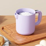 Maxbell Electric Egg Beater Rice Washer Manual Egg Mixer for Whipping Mixing Washing Violet