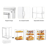 Maxbell Bakery Pastry Display Case Adjustable Pastry Showcase for Store Donut Shower