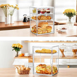 Maxbell Bakery Pastry Display Case Adjustable Pastry Showcase for Store Donut Shower