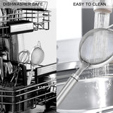 Maxbell Colander Sifter Kitchen Food Sieve Pasta Flour Easy Clean Fine Mesh Strainer L 32cm Dia 12cm