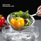 Maxbell Colander Sifter Kitchen Food Sieve Pasta Flour Easy Clean Fine Mesh Strainer L 32cm Dia 12cm