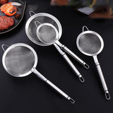 Maxbell Colander Sifter Kitchen Food Sieve Pasta Flour Easy Clean Fine Mesh Strainer L 32cm Dia 12cm