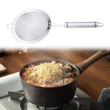 Maxbell Colander Sifter Kitchen Food Sieve Pasta Flour Easy Clean Fine Mesh Strainer L 34cm Dia 14cm