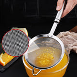 Maxbell Colander Sifter Kitchen Food Sieve Pasta Flour Easy Clean Fine Mesh Strainer L 34cm Dia 14cm
