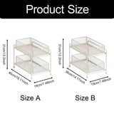 Maxbell Under Sink Sliding Drawer Organizer Spice Holder Pull Out Cabinet Organizer 19cmx36cmx31cm